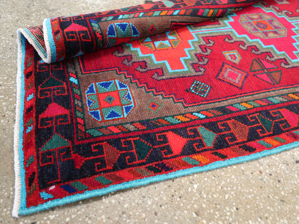 Vintage Persian Hamadan Rug, No.27370 - Galerie Shabab