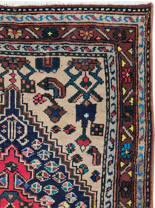 Vintage Persian Hamadan Rug, No.27371 - Galerie Shabab