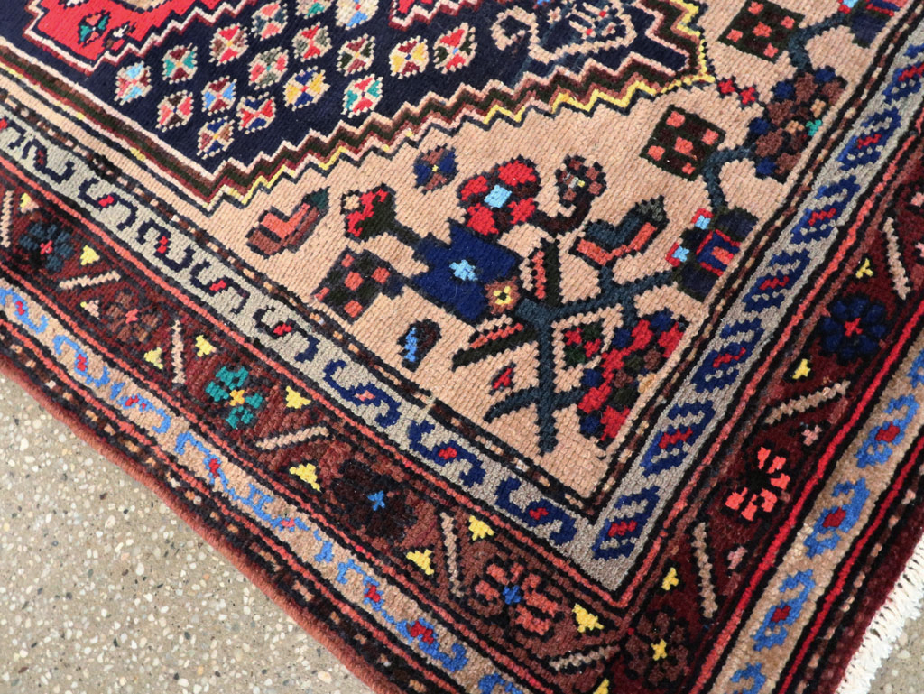 Vintage Persian Hamadan Rug, No.27371 - Galerie Shabab
