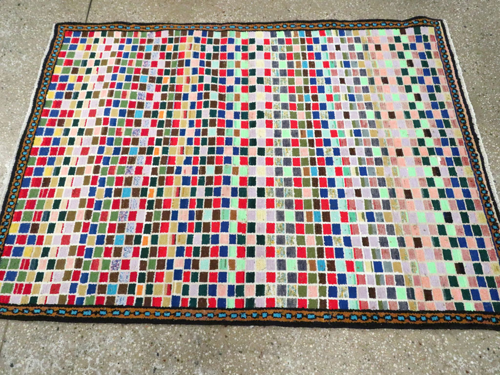 Vintage Persian Mahal Rug, No.27372 - Galerie Shabab