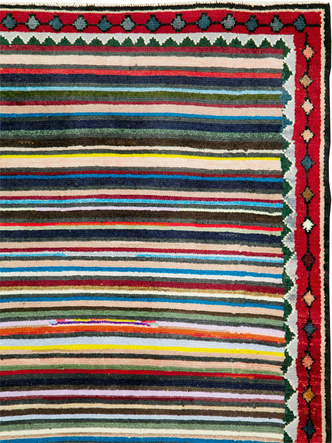 Vintage Persian Hamadan Rug, No.27374 - Galerie Shabab