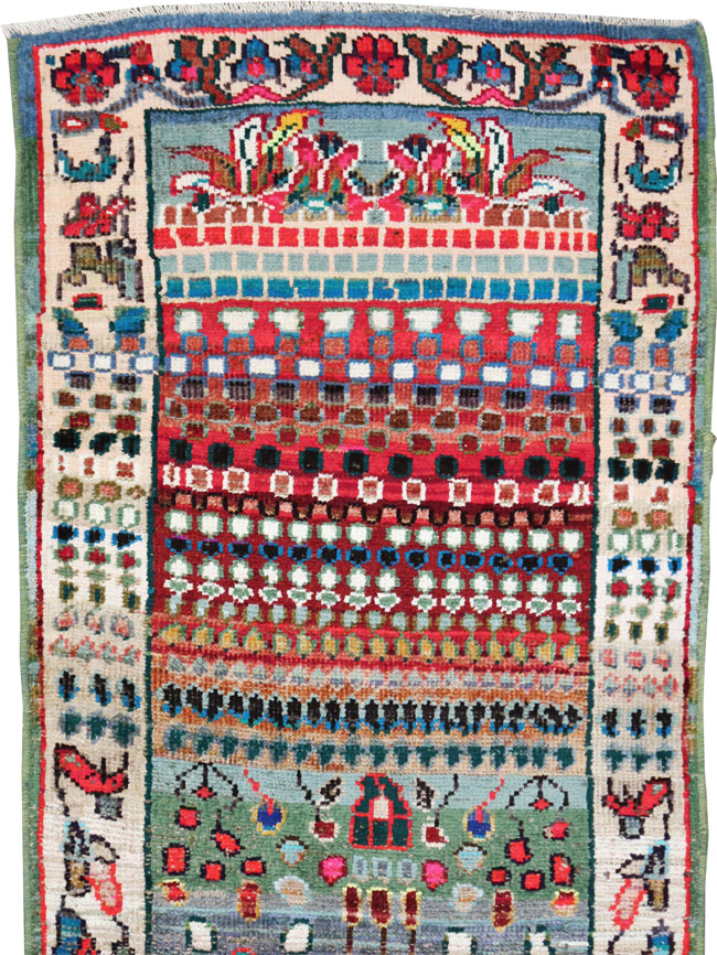 Vintage Persian Mahal Rug, No.27377 - Galerie Shabab