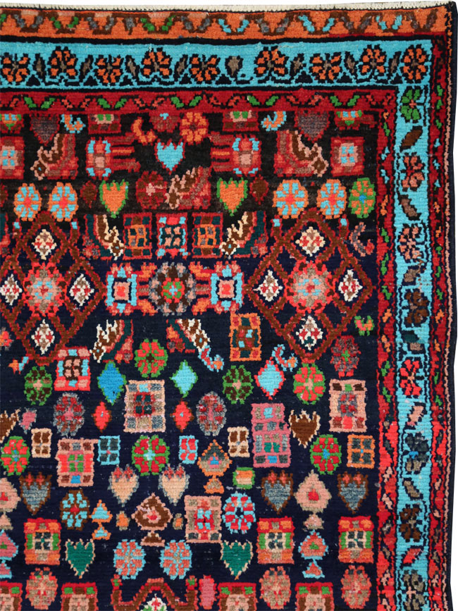 Vintage Persian Hamadan Rug, No.27378 - Galerie Shabab