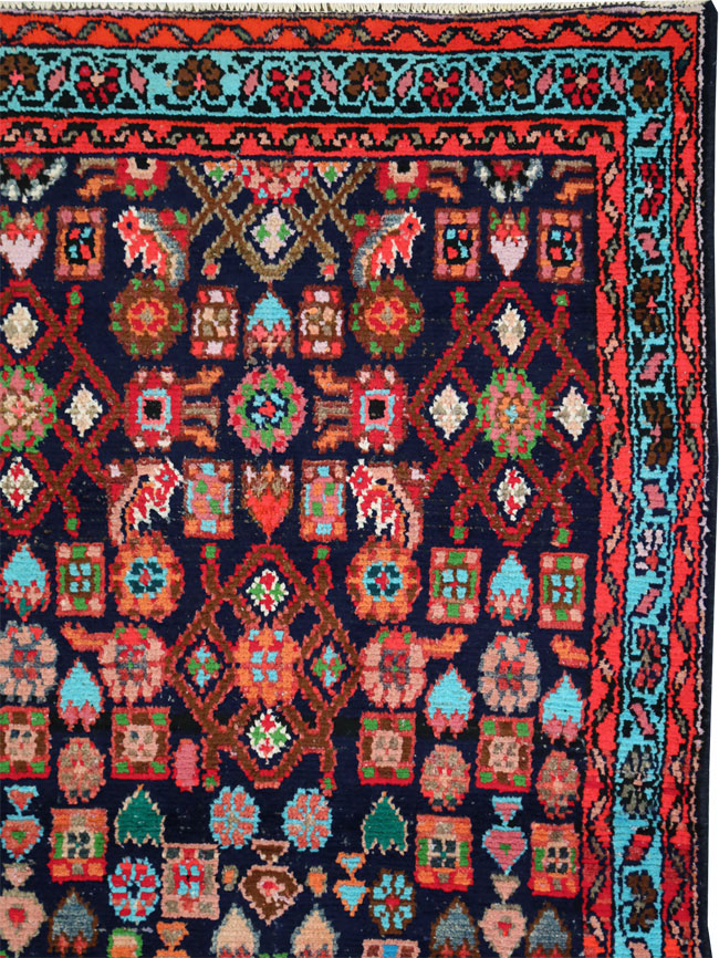 Vintage Persian Hamadan Rug, No.27378 - Galerie Shabab