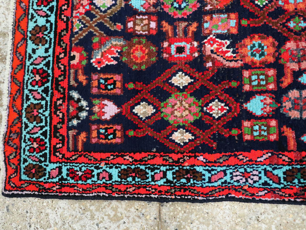 Vintage Persian Hamadan Rug, No.27378 - Galerie Shabab