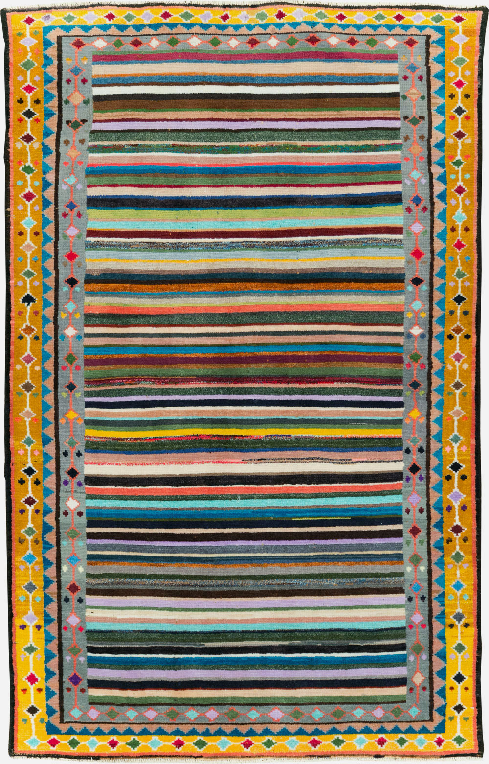 Vintage Persian Hamadan Rug, No.27379 - Galerie Shabab