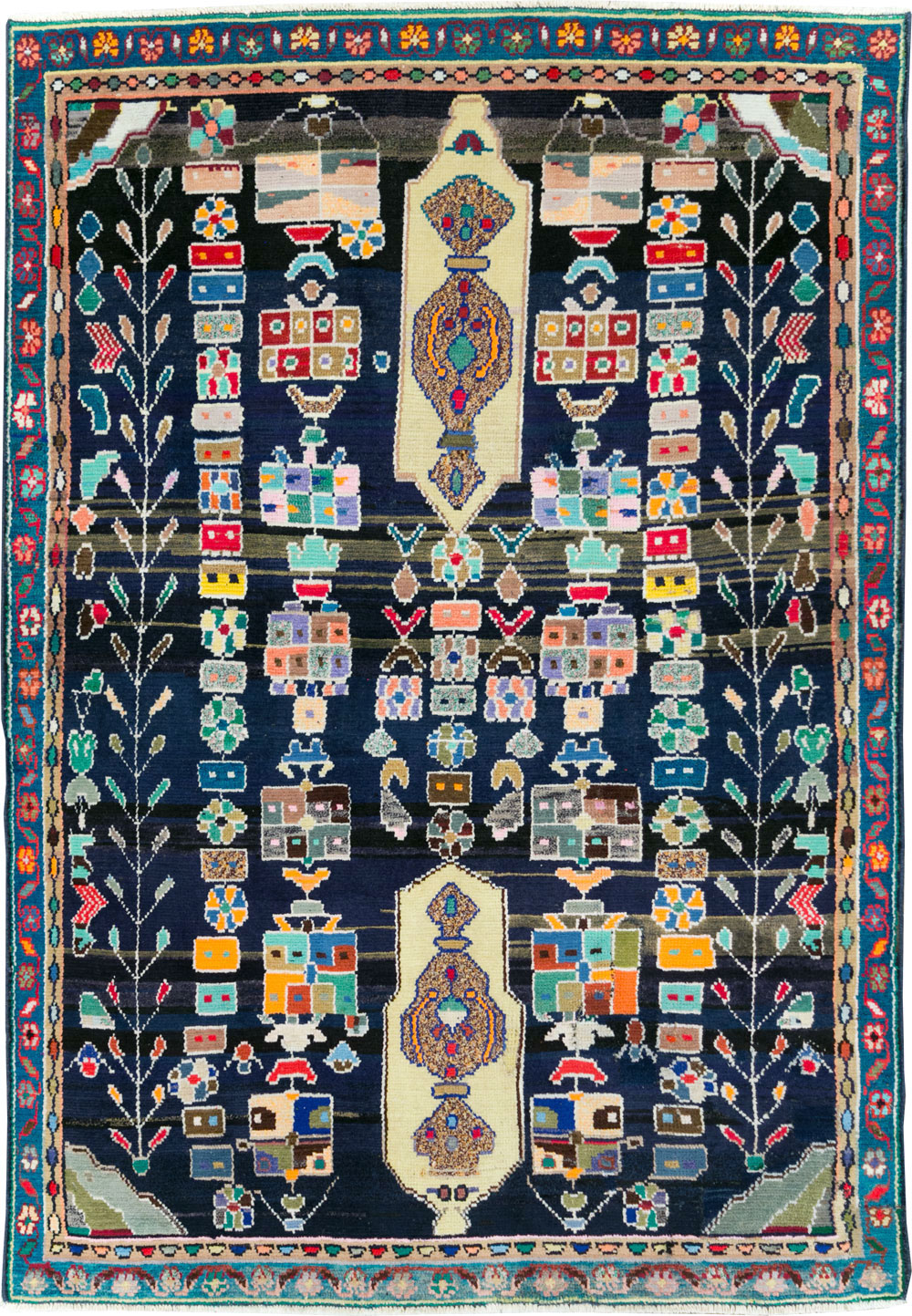 Vintage Persian Malayer Rug, No.27382 - Galerie Shabab