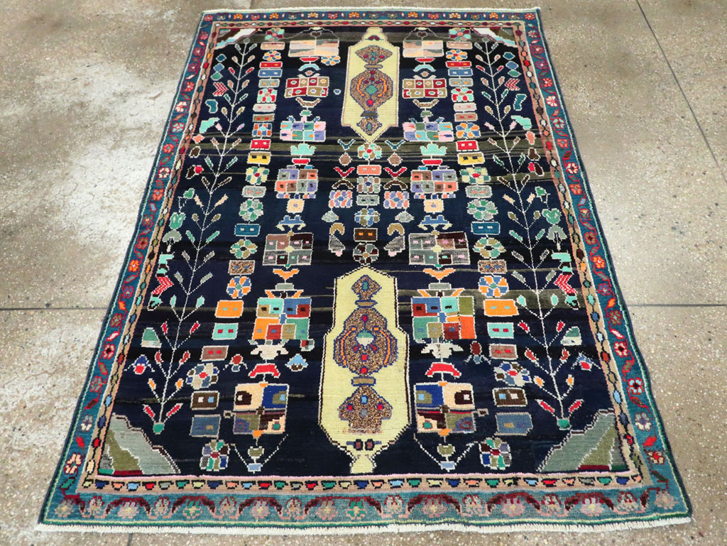 Vintage Persian Malayer Rug, No.27382 - Galerie Shabab
