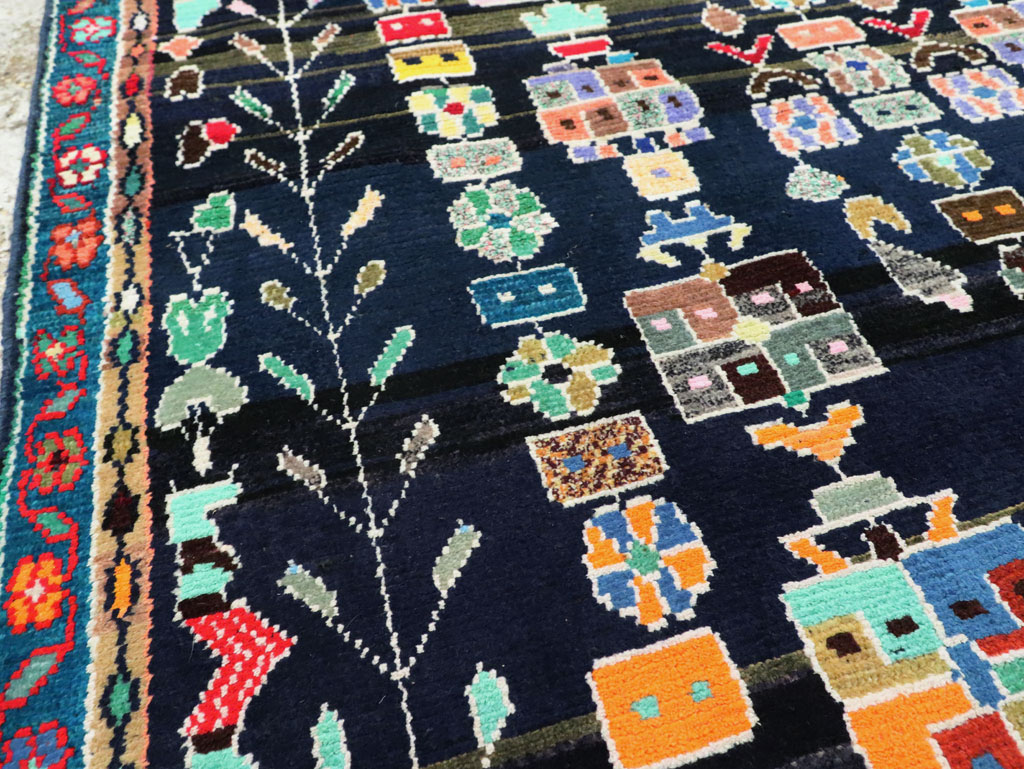 Vintage Persian Malayer Rug, No.27382 - Galerie Shabab