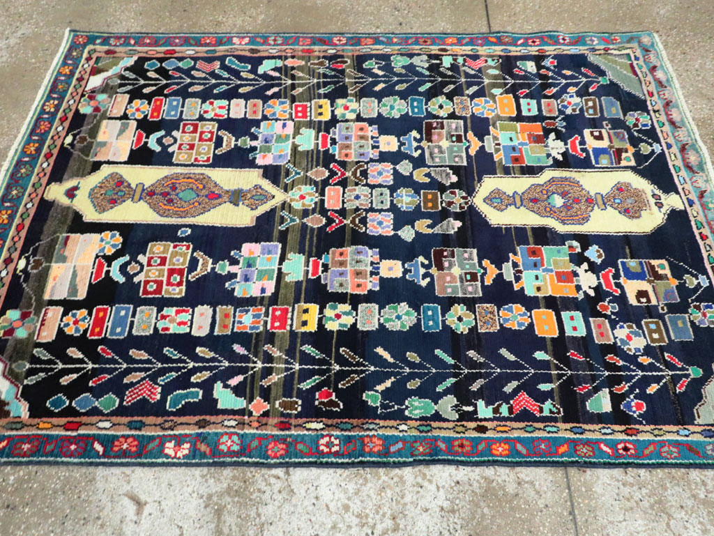 Vintage Persian Malayer Rug, No.27382 - Galerie Shabab