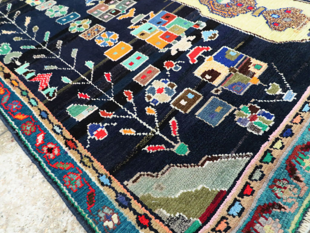 Vintage Persian Malayer Rug, No.27382 - Galerie Shabab