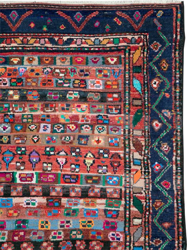 Vintage Persian Hamadan Rug, No.27383 - Galerie Shabab