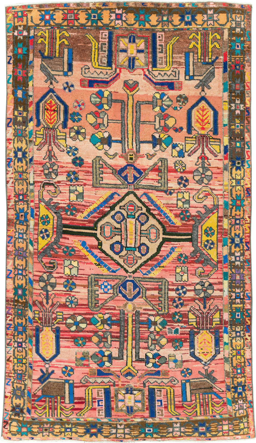 Vintage Persian Hamadan Rug, No.27392 - Galerie Shabab