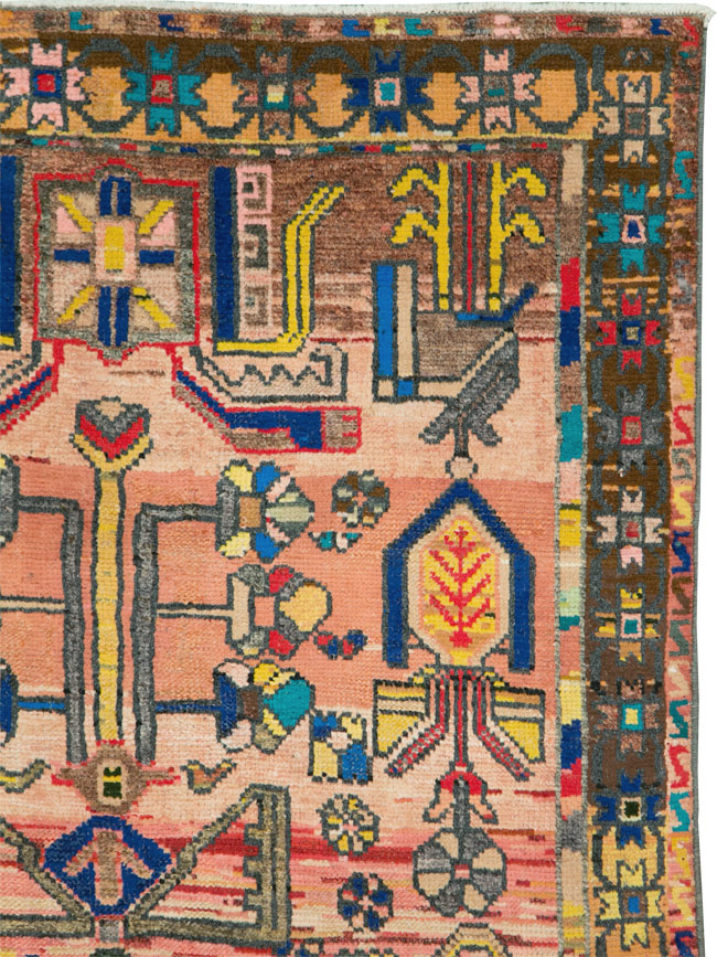 Vintage Persian Hamadan Rug, No.27392 - Galerie Shabab