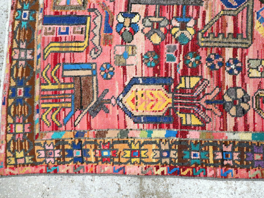 Vintage Persian Hamadan Rug, No.27392 - Galerie Shabab