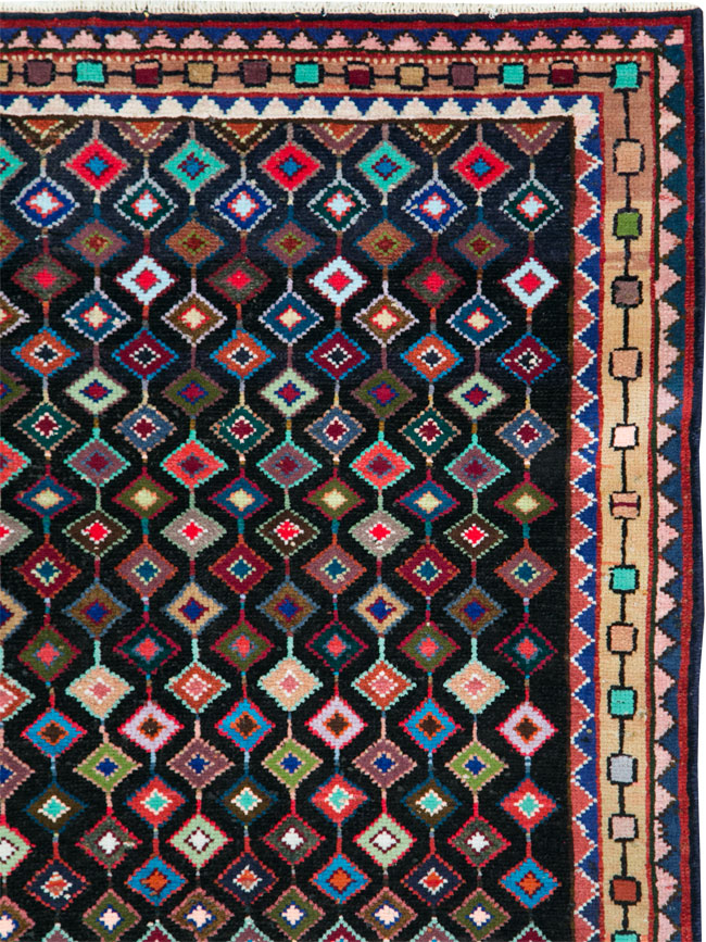 Vintage Persian Hamadan Rug, No.27393 - Galerie Shabab