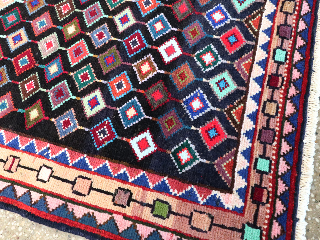 Vintage Persian Hamadan Rug, No.27393 - Galerie Shabab