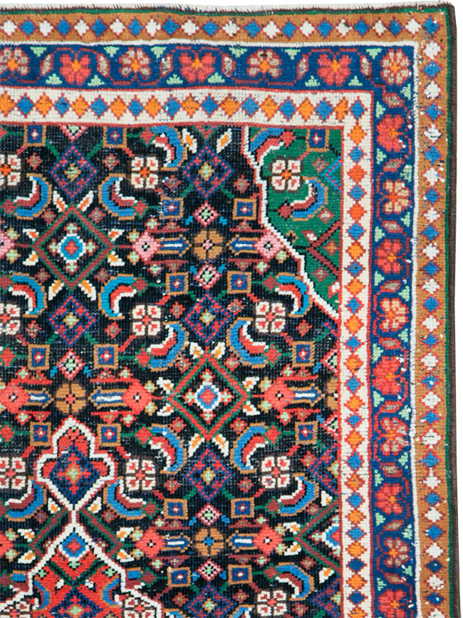 Vintage Persian Hamadan Runner, No.27397 - Galerie Shabab