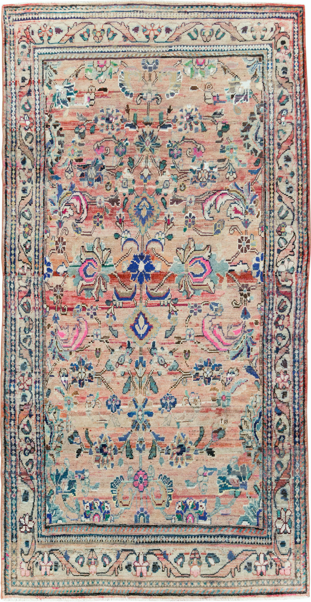 Vintage Persian Mahal Gallery Rug, No.27398 - Galerie Shabab
