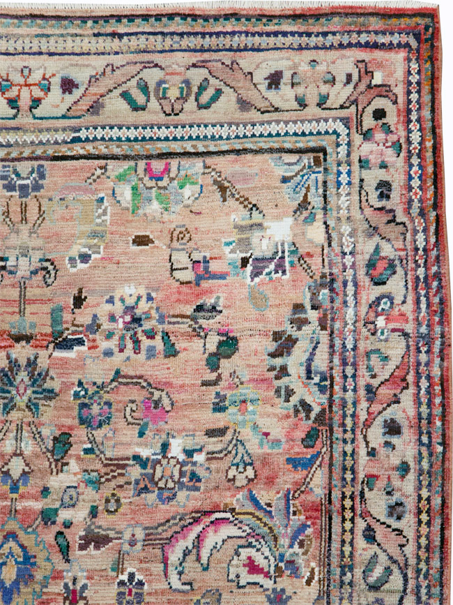 Vintage Persian Mahal Gallery Rug, No.27398 - Galerie Shabab