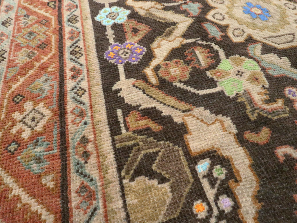 Vintage Persian Mahal Gallery Rug, No.27399 - Galerie Shabab