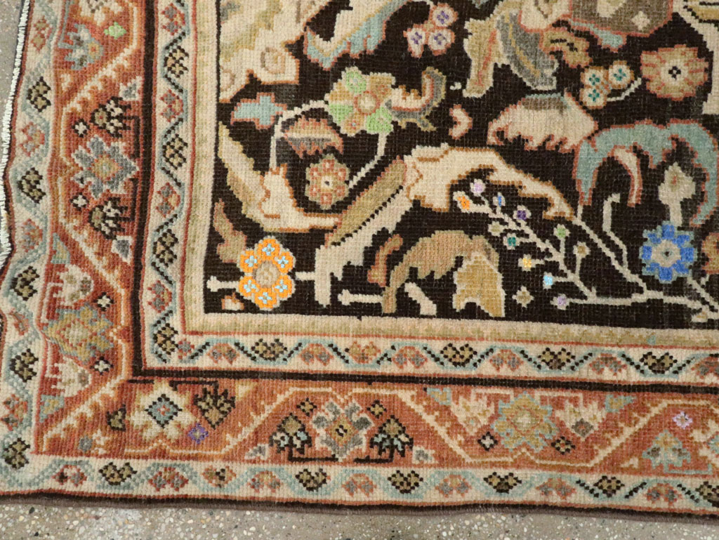Vintage Persian Mahal Gallery Rug, No.27399 - Galerie Shabab