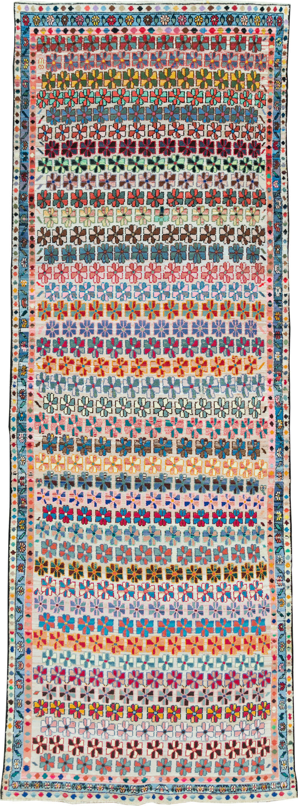 Vintage Persian Hamadan Gallery Rug, No.27406 - Galerie Shabab