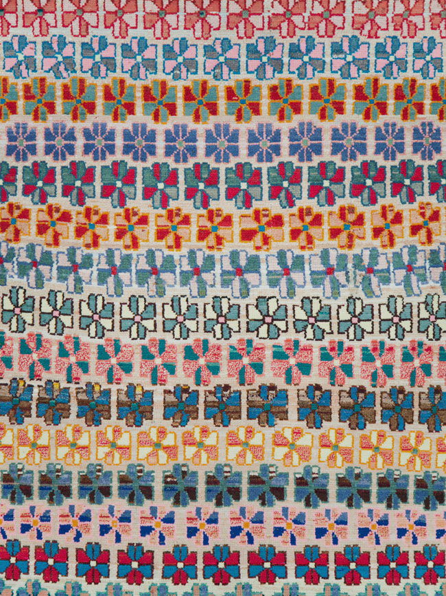 Vintage Persian Hamadan Gallery Rug, No.27406 - Galerie Shabab