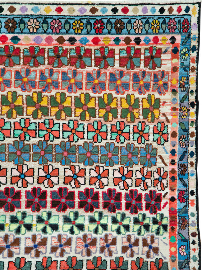 Vintage Persian Hamadan Gallery Rug, No.27406 - Galerie Shabab