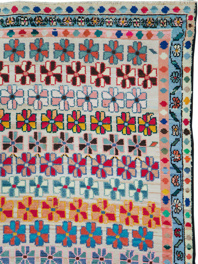 Vintage Persian Hamadan Gallery Rug, No.27406 - Galerie Shabab