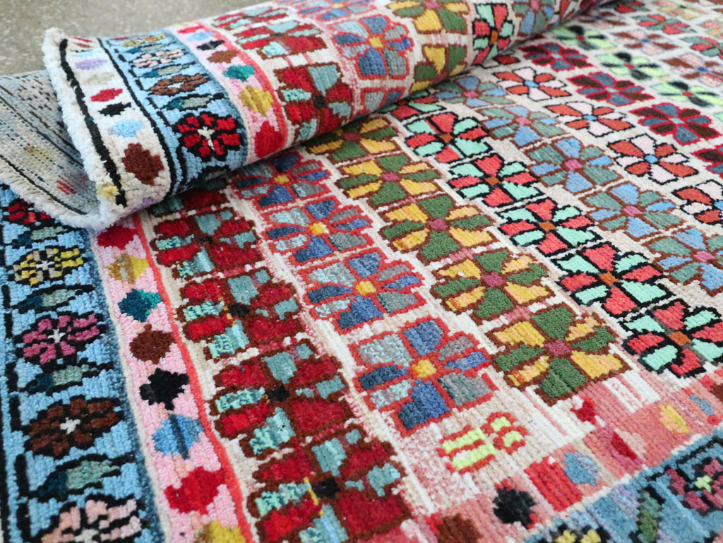 Vintage Persian Hamadan Gallery Rug, No.27406 - Galerie Shabab