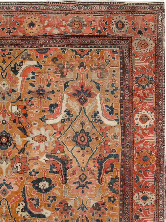 Antique Persian Mahal Carpet, No.27417 - Galerie Shabab