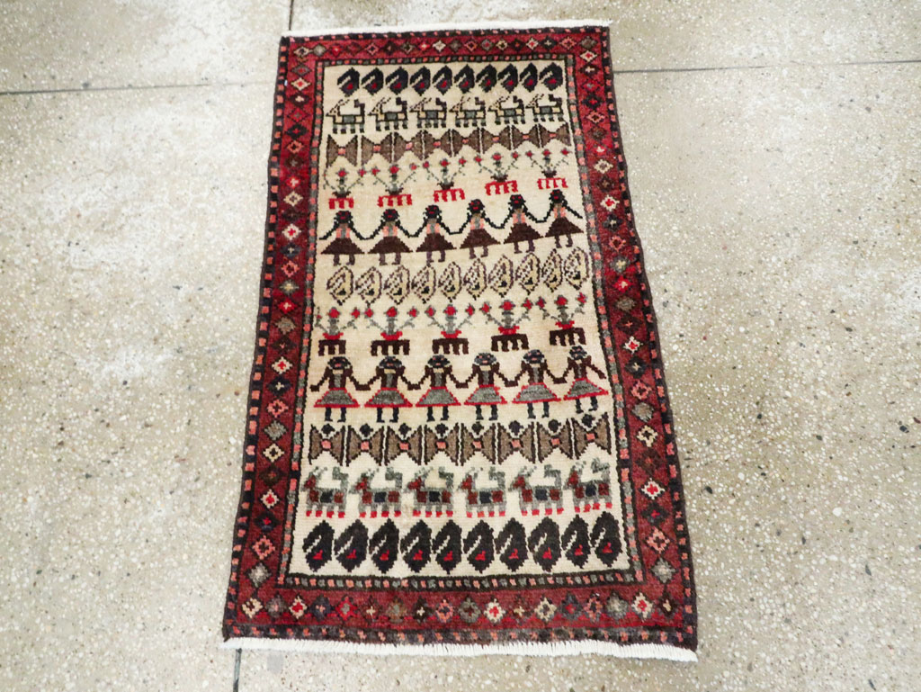 Vintage Persian Baluch Rug, No.27419 - Galerie Shabab