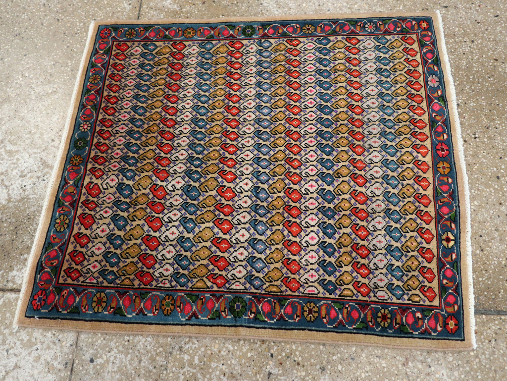 Vintage Persian Mahal Rug, No.27422 - Galerie Shabab