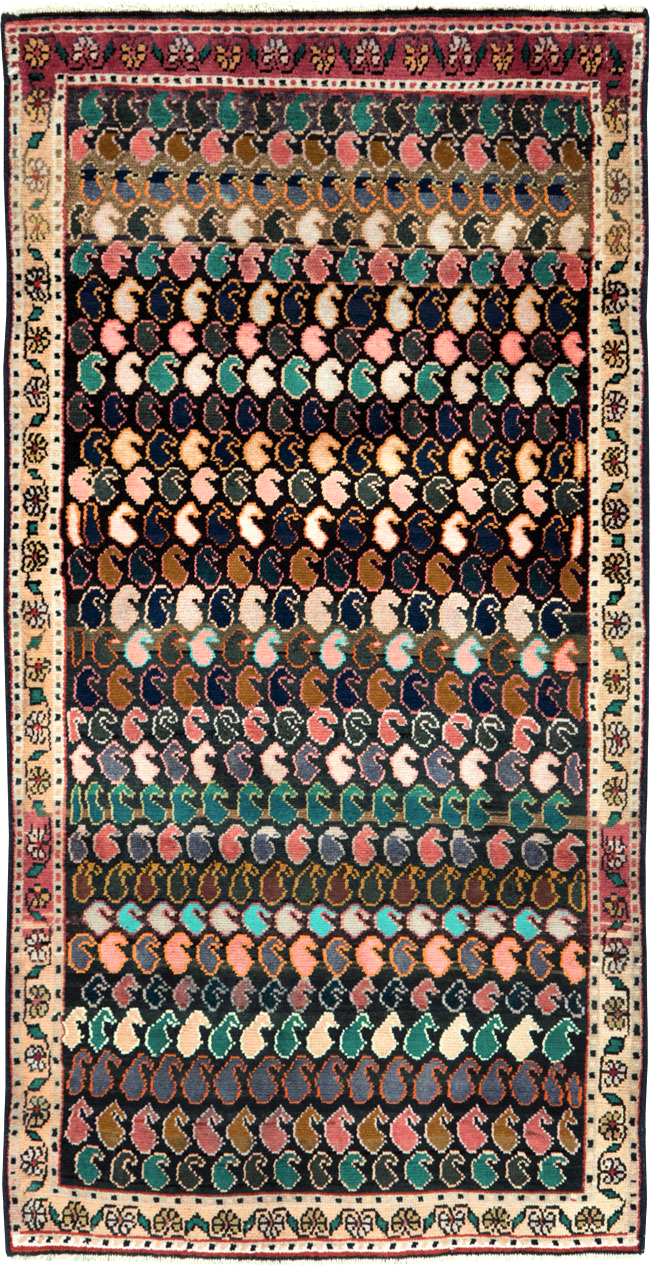 Vintage Persian Hamadan Rug, No.27425 - Galerie Shabab