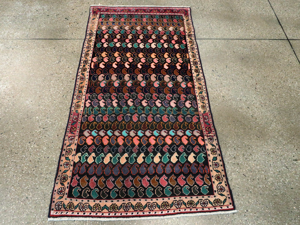 Vintage Persian Hamadan Rug, No.27425 - Galerie Shabab
