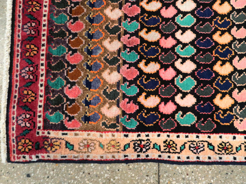 Vintage Persian Hamadan Rug, No.27425 - Galerie Shabab