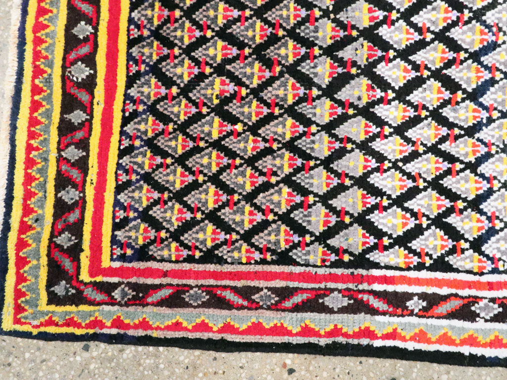 Vintage Persian Malayer Square Throw Rug, No.27428 - Galerie Shabab