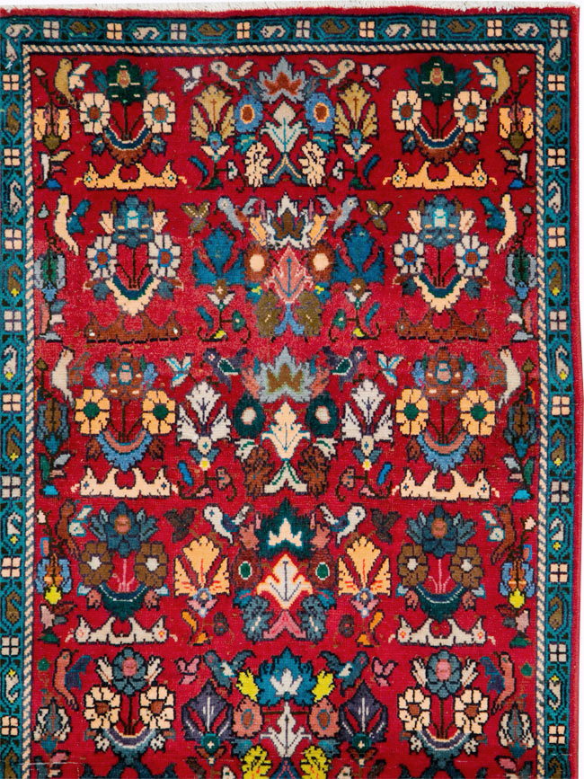 Vintage Persian Mahal Rug, No.27430 - Galerie Shabab