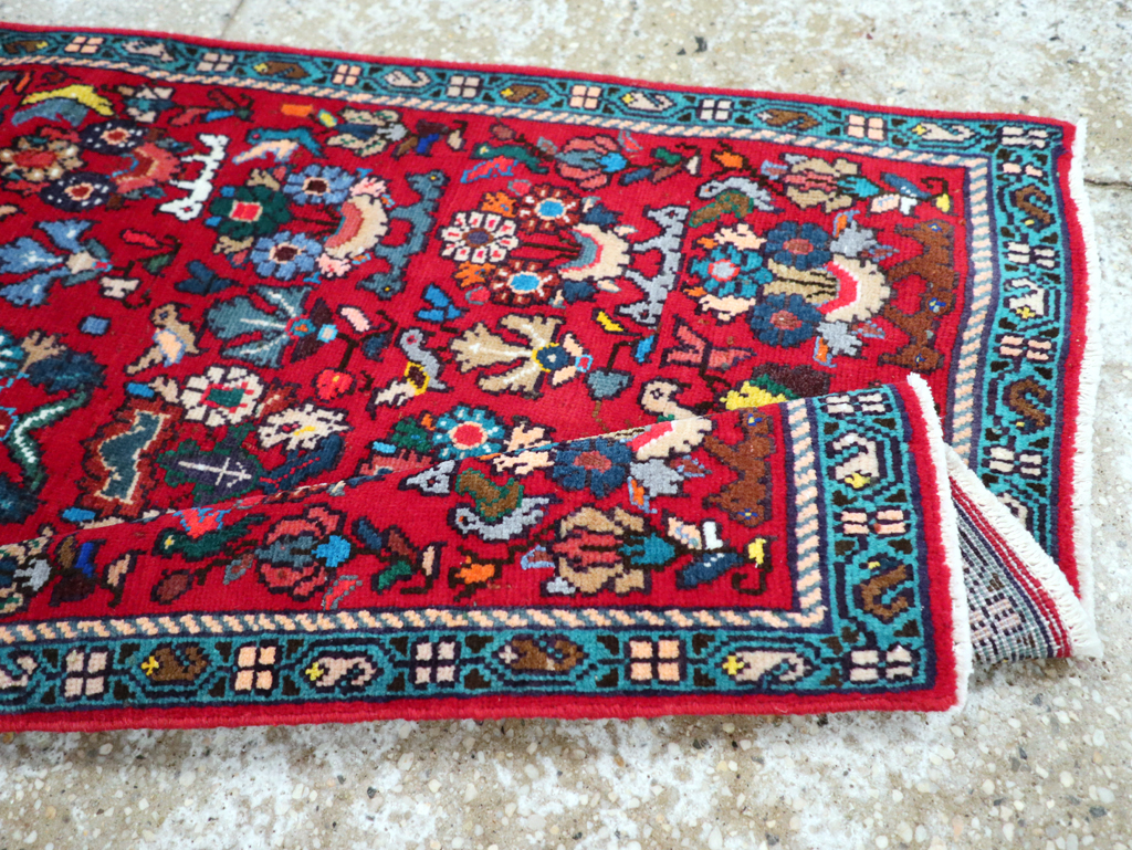 Vintage Persian Mahal Rug, No.27430 - Galerie Shabab