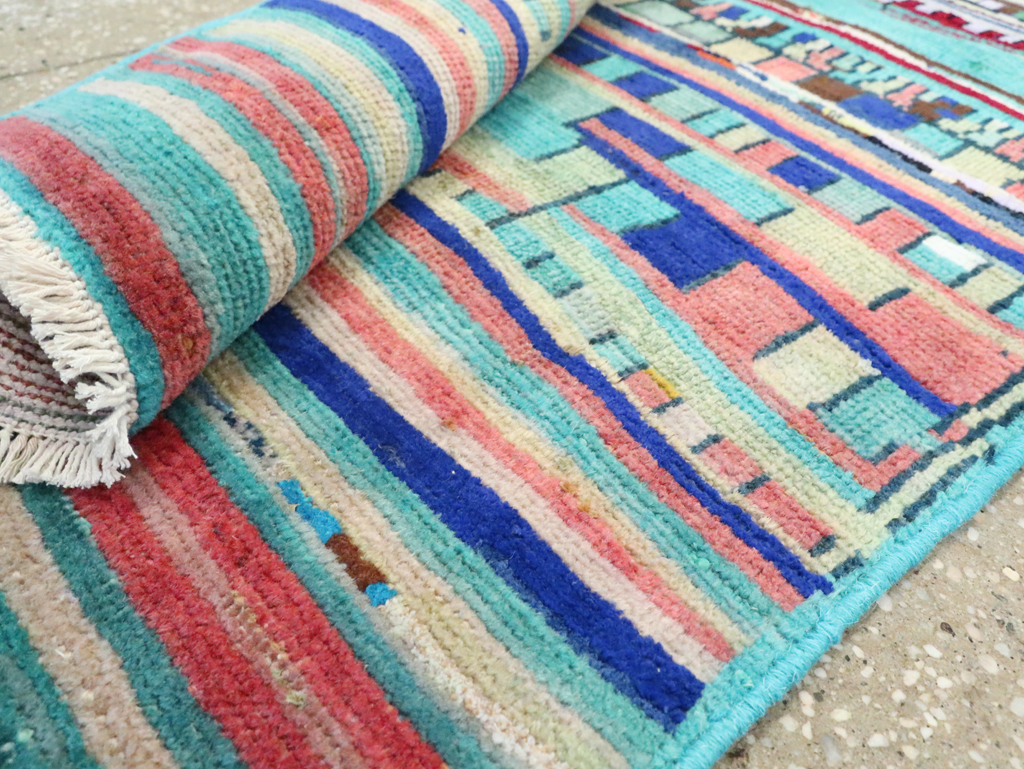 Vintage Persian Mahal Throw Rug, No.27433 - Galerie Shabab