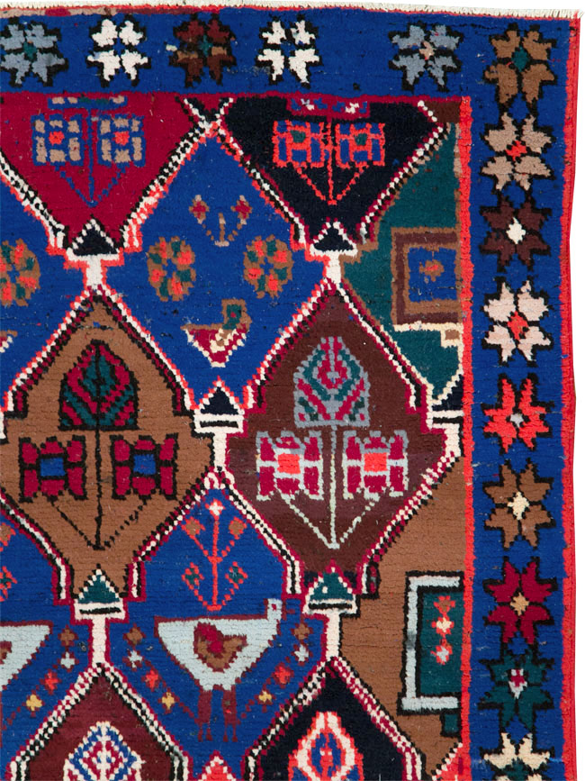 Vintage Persian Hamadan Rug, No.27436 - Galerie Shabab