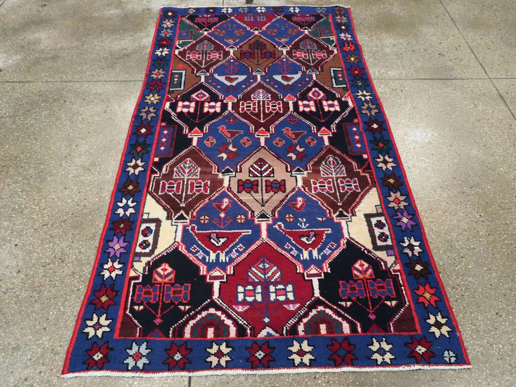 Vintage Persian Hamadan Rug, No.27436 - Galerie Shabab