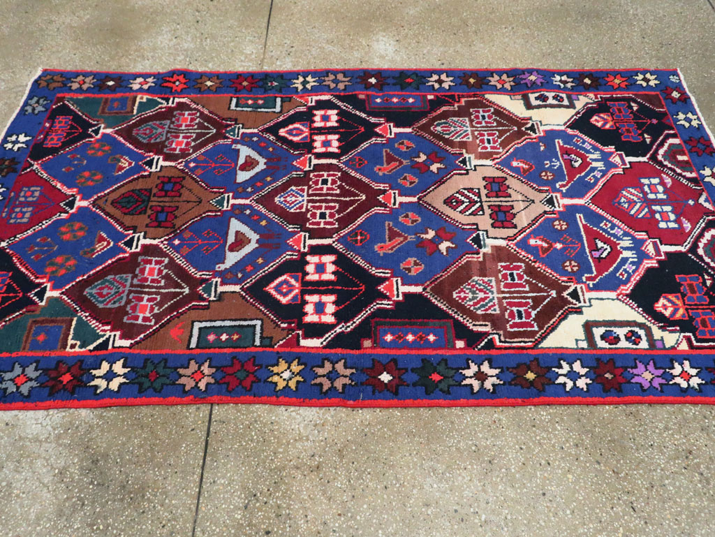 Vintage Persian Hamadan Rug, No.27436 - Galerie Shabab