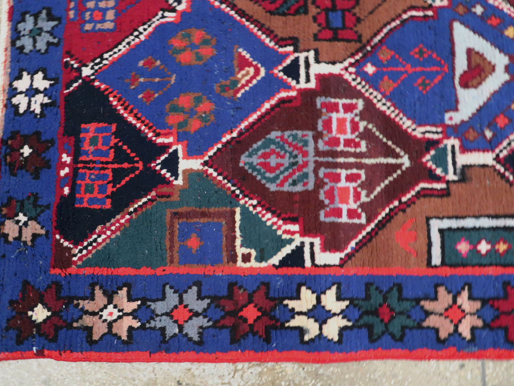 Vintage Persian Hamadan Rug, No.27436 - Galerie Shabab