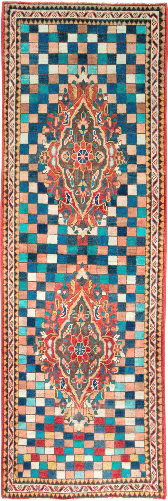 Vintage Persian Mahal Rug, No.27438 - Galerie Shabab