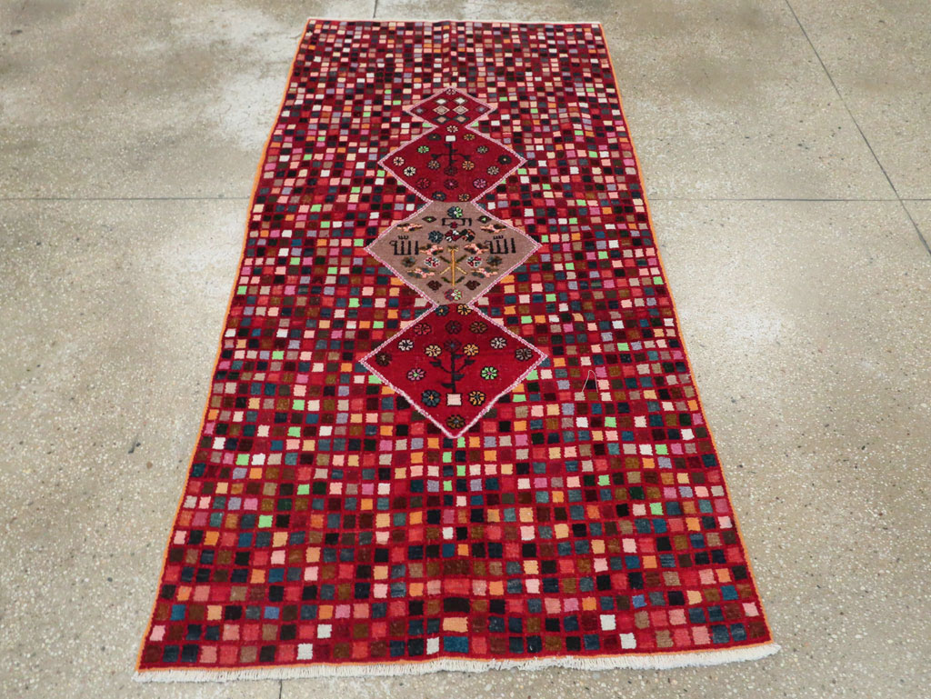 Mid-20th Century Persian Afshar Accent Rug, No.27442 - Galerie Shabab