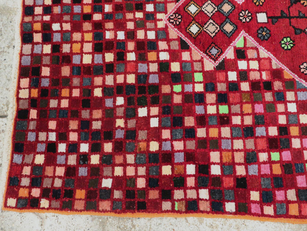 Mid-20th Century Persian Afshar Accent Rug, No.27442 - Galerie Shabab