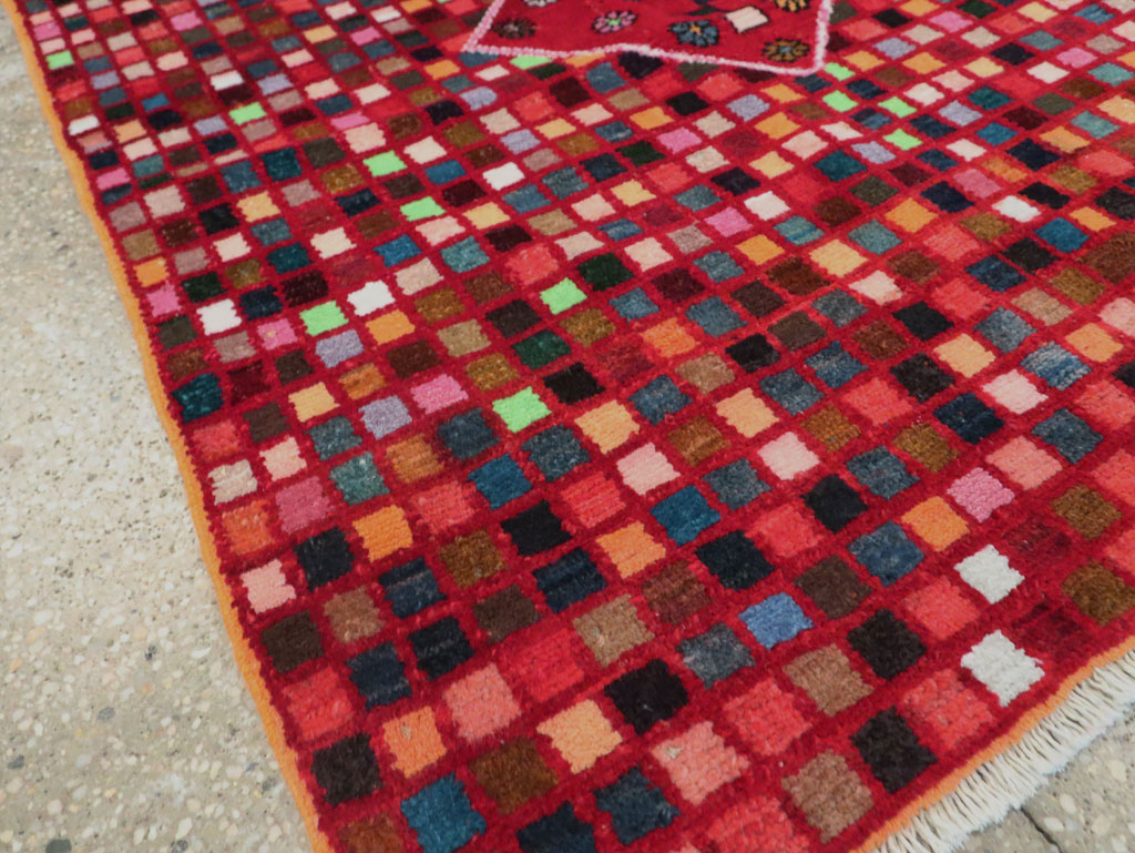 Mid-20th Century Persian Afshar Accent Rug, No.27442 - Galerie Shabab