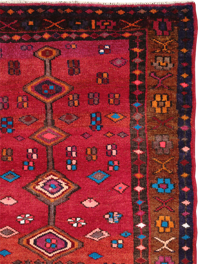 Vintage Persian Hamadan Rug, No.27443 - Galerie Shabab